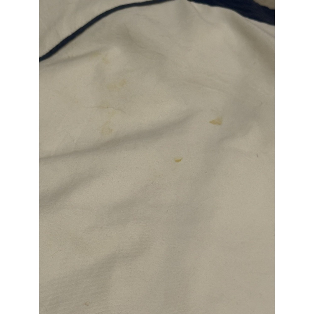 VTG 90s Nike Court Tennis Jacket Mens XL White Blue Retro Swoosh Track Full Zip - Picture 9 of 11